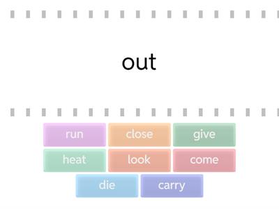 4E Phrasal Verbs - Match