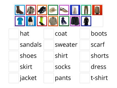 Clothes 4th grade