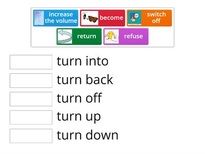 Phrasal Verbs: turn