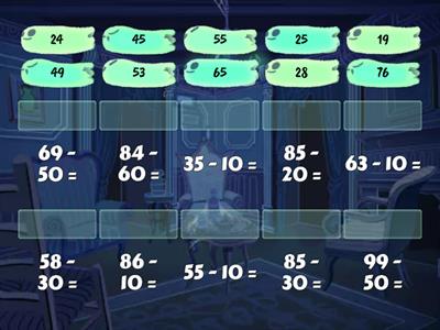 Вычитание. Десятки. Для младших школьников