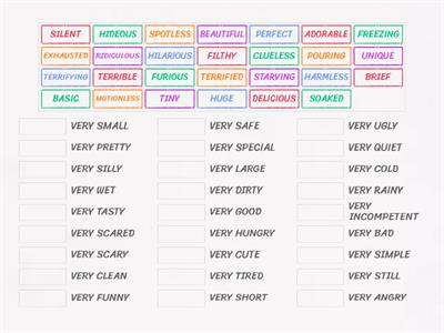 VERY: synonyms (1)
