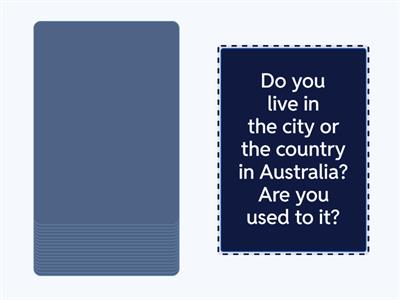 Used to, be used to, get used to Questions