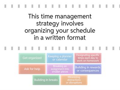 Time Management Strategies Quiz