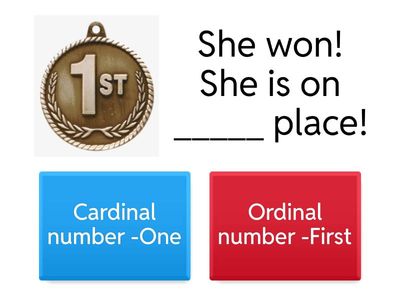 Ordinal Vs Cardinal numbers