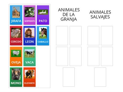  ANIMALES DE LA GRANJA Y SALVAJES