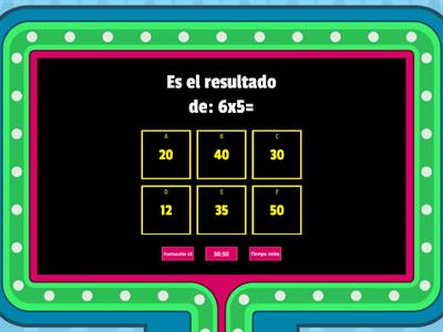 Tablas de multiplicar 🧮