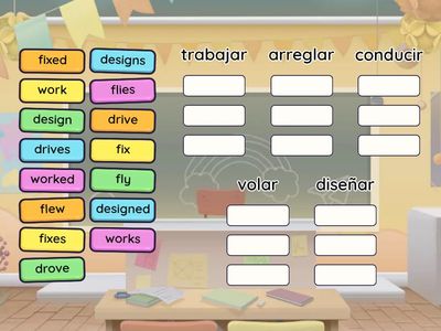 Verbs 5 (present simple and past forms)