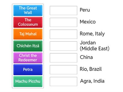 The New Seven Wonders of the World