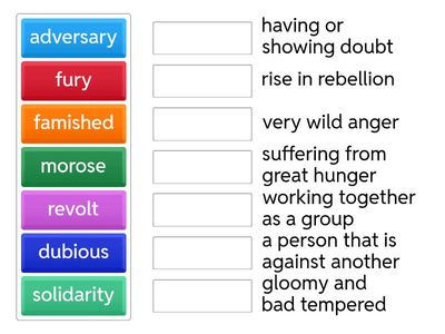 Call of the Wild  Vocabualry