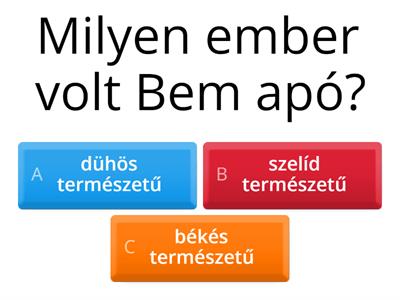 Bem apó-KVÍZ 