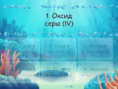 Соотнеси продукты горения