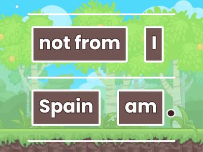 Verb To Be Negative Unjumble