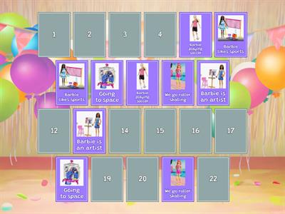 Matching pairs barbie real animated pics