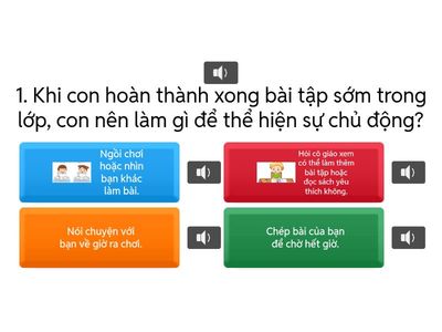 Tính chủ động cho học sinh tiểu học