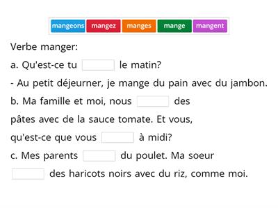 Manger, boire et prendre