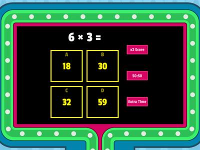 6 Times Tables