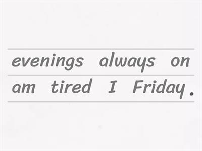 Adverbs of frequency