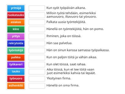1B. Minun työni - työsanat 1