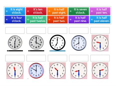 Telling the Time (o`clock /half past)