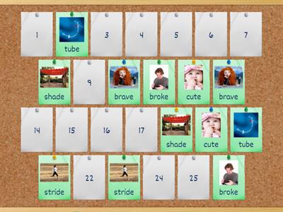 Silent -e match game