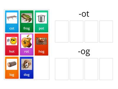 sort the words under -og or -ot