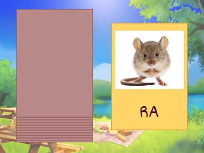 Cartas Sílabas e Figuras - ABACADA com A