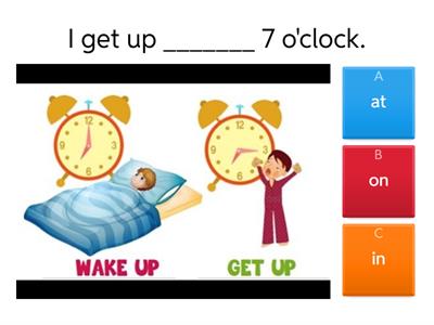 PREPOSITIONS OF TIME ON/AT/IN 
