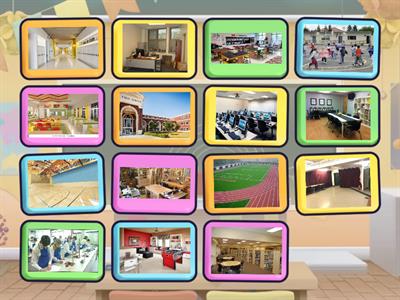 WF School - places at school (Flip tiles)