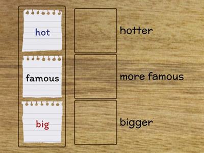 Adjectives - Comparative