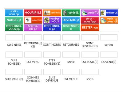 Passe compose with etre