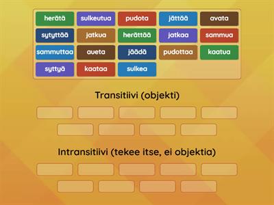 Transitiivi- ja intransitiiviverbit