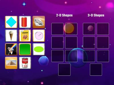 Two or three dimensional shapes