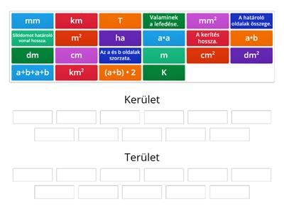 Kerület, terület  5.osztály