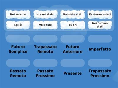 Verbo essere, modo indicativo (abbina)