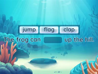 Consonant blends sentence fill the gap