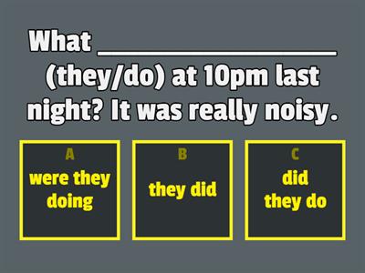 Past Simple vs Past Continuous