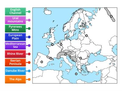 Europe Physical Features 