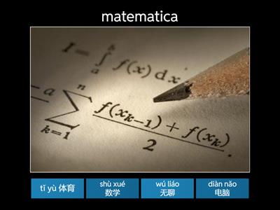  School subjects- advanced  