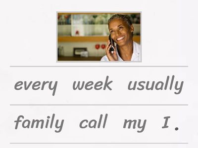 word order present simple