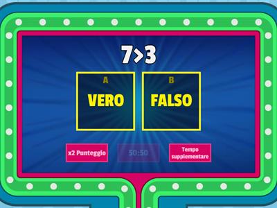 SEGNO MAGGIORE, MINORE O UGUALE? 