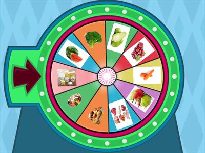 Ruleta de los alimentos saludables