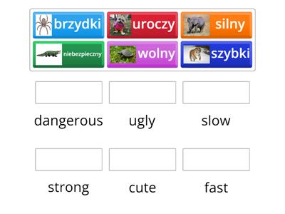 Animal adjectives