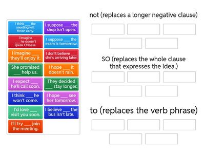 ellipsis not, so and to