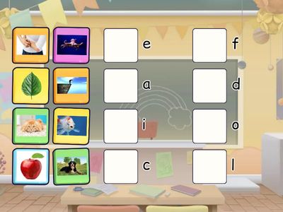 Letter Sound matching A-O