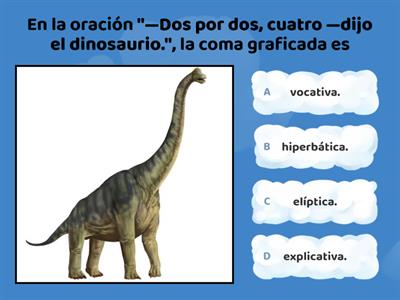 Usando comas en el cuento "El dinosaurio" de Augusto Monterroso . 