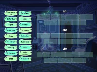 PROSA Time Prepositions: In, On, At