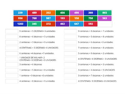  MATEMÁTICA COMPOSIÇÃO E DECOMPOSIÇÃO DE NÚMEROS..