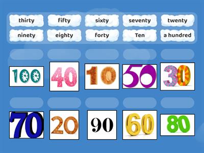 Vocabulario números en ingles 2 grado 