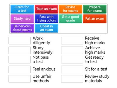 Exam Preparation Collocations