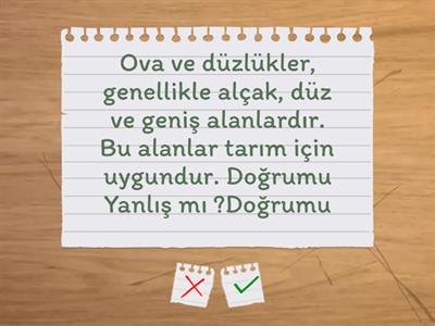 Türkiye’nin temel fiziki coğrafya özelliklerinden yer şekillerini, iklim özelliklerini ve bitki örtüsünü ilgili haritalar üzerinde inceler.